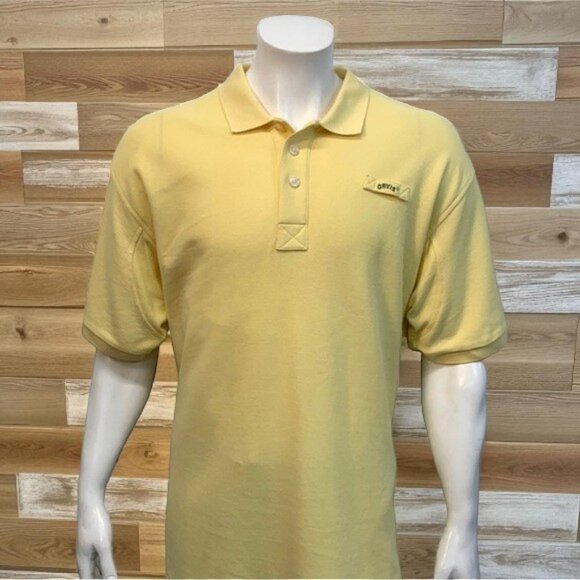 ORVIS Signature Yellow Men’s Short Sleeve Knit Polo Shirt Size XL - Picture 1 of 11